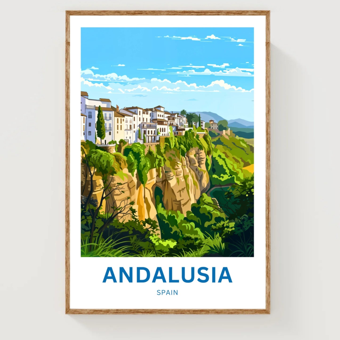 Andalusia Travel Poster - White Villages
