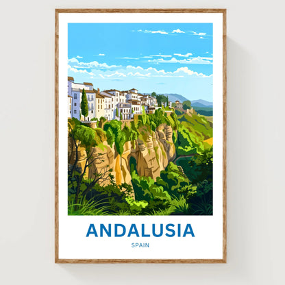 Andalusia Travel Poster - White Villages