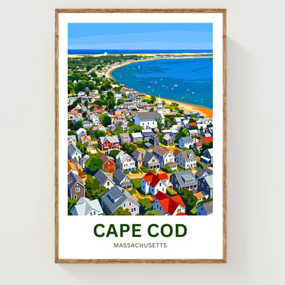 Cape Cod Travel Poster - Timeless Coastal Beauty