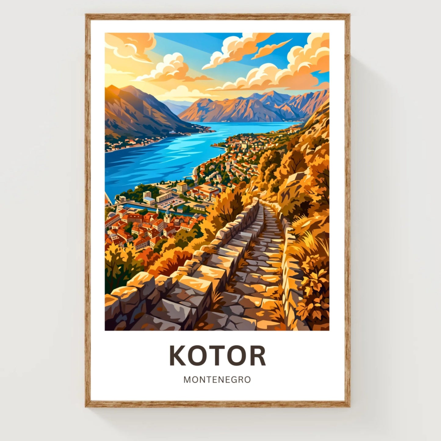 Kotor Travel Poster -   Iconic Landmark
