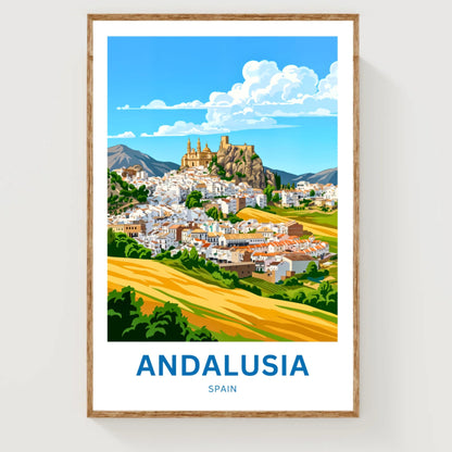 Andalusia Travel Poster - Sunlit South