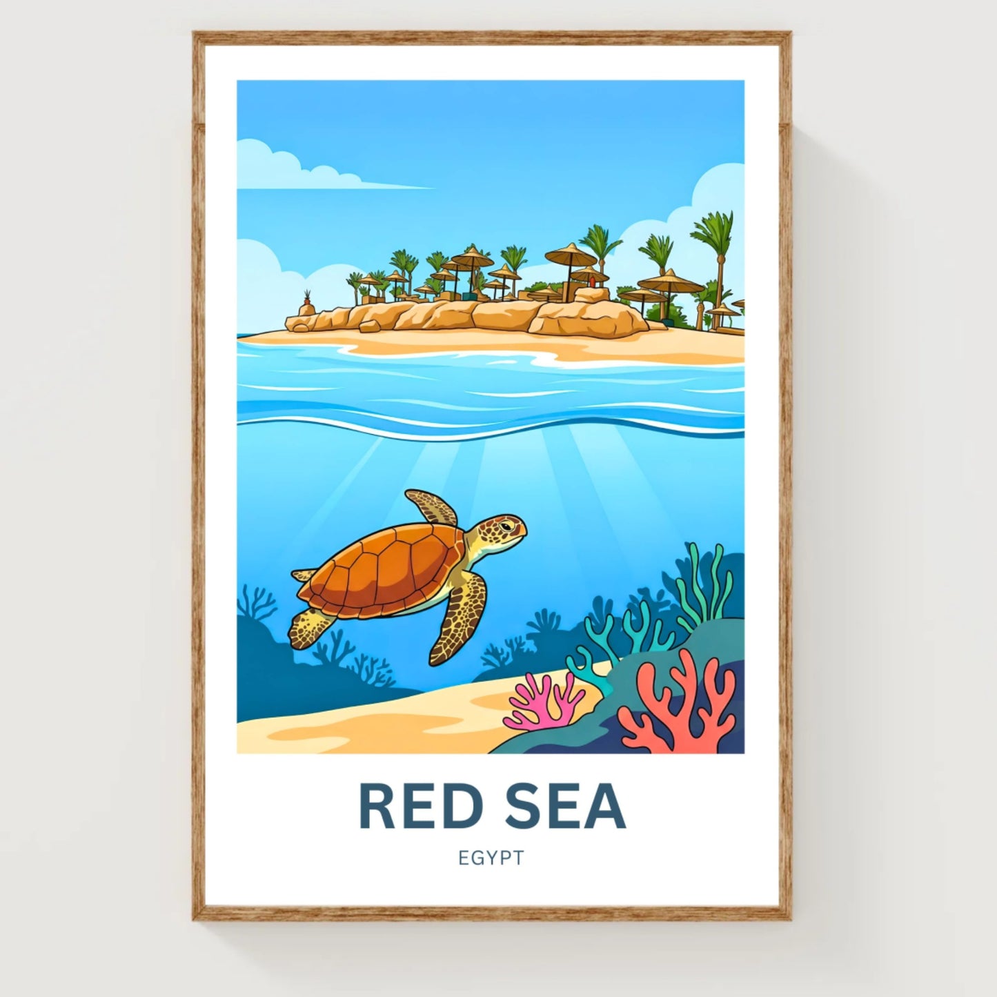 Red Sea Travel Poster - Egypt