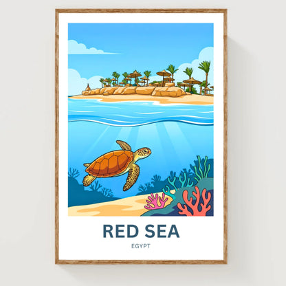 Red Sea Travel Poster - Egypt