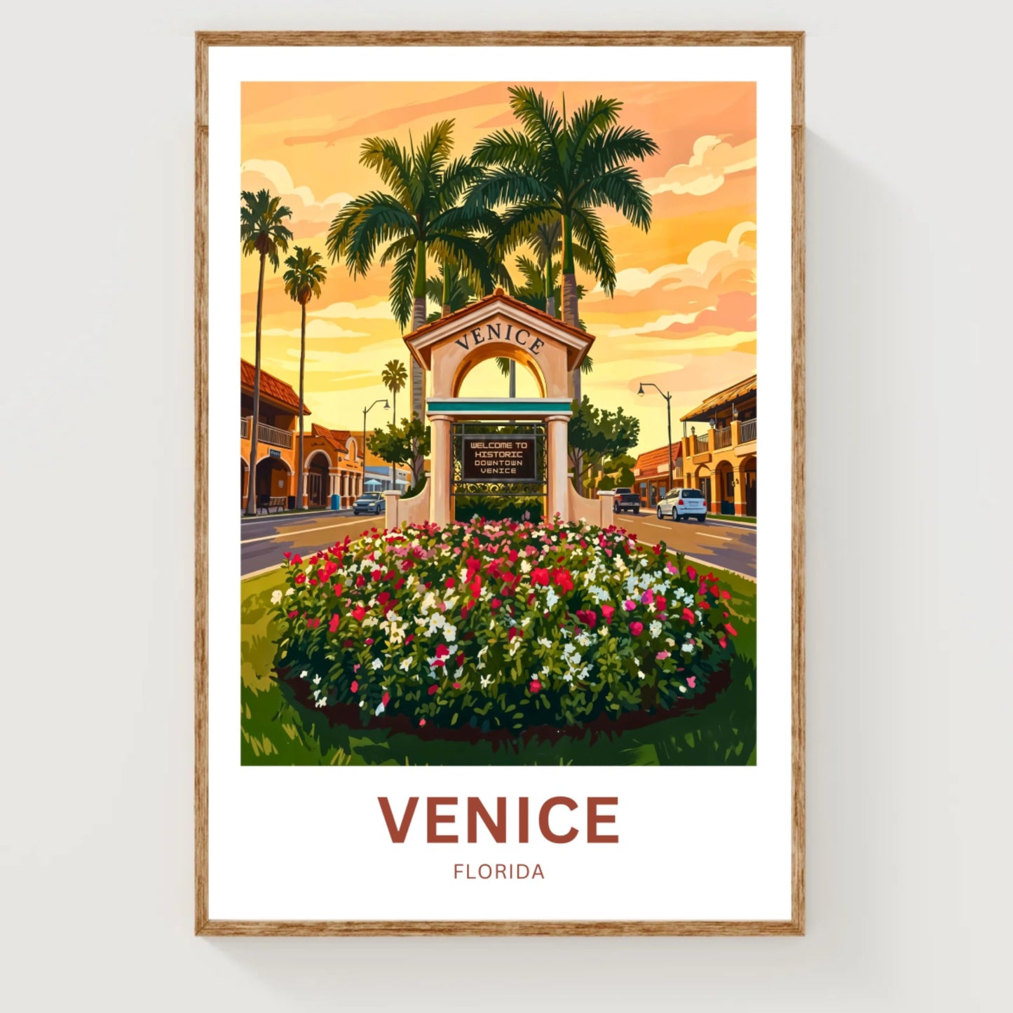 Venice, Florida Travel Poster