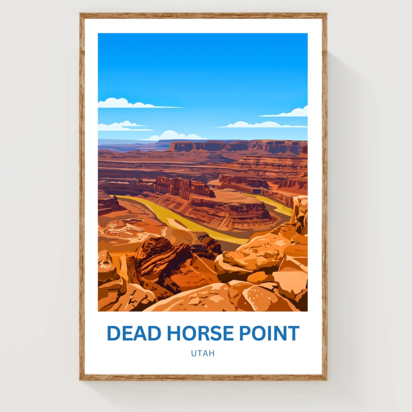 Dead Horse Point Travel Poster - Captivating Canyon View