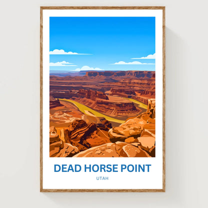 Dead Horse Point Travel Poster - Captivating Canyon View