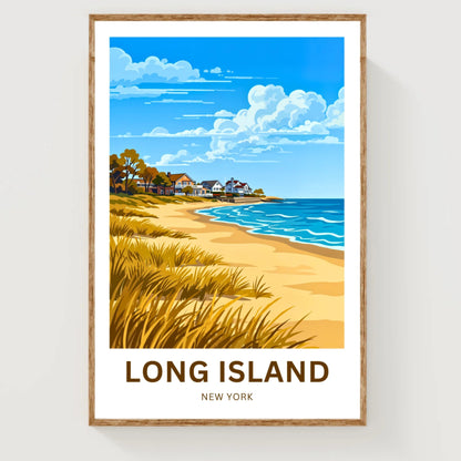 Long Island Travel Poster -  Coastal Bliss