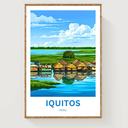 Iquitos Travel Poster - Tropical Charm