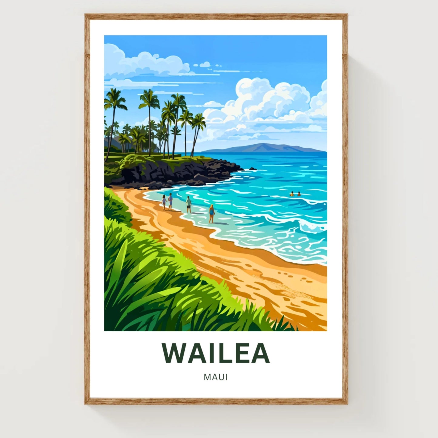 Wailea Travel Poster -  Hawaiian Escape