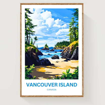 Vancouver Island Travel Poster - The Call of the Wild Coast