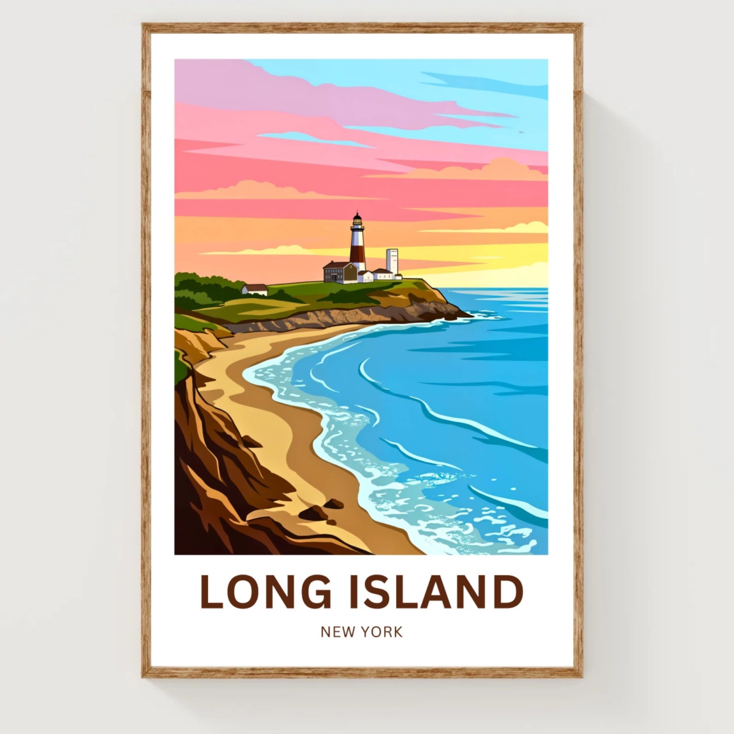 Long Island Travel Poster -  Montauk by the Sea