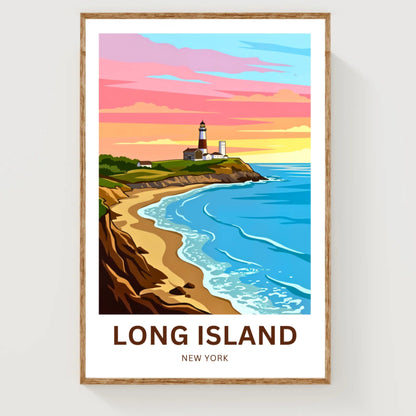 Long Island Travel Poster -  Montauk by the Sea