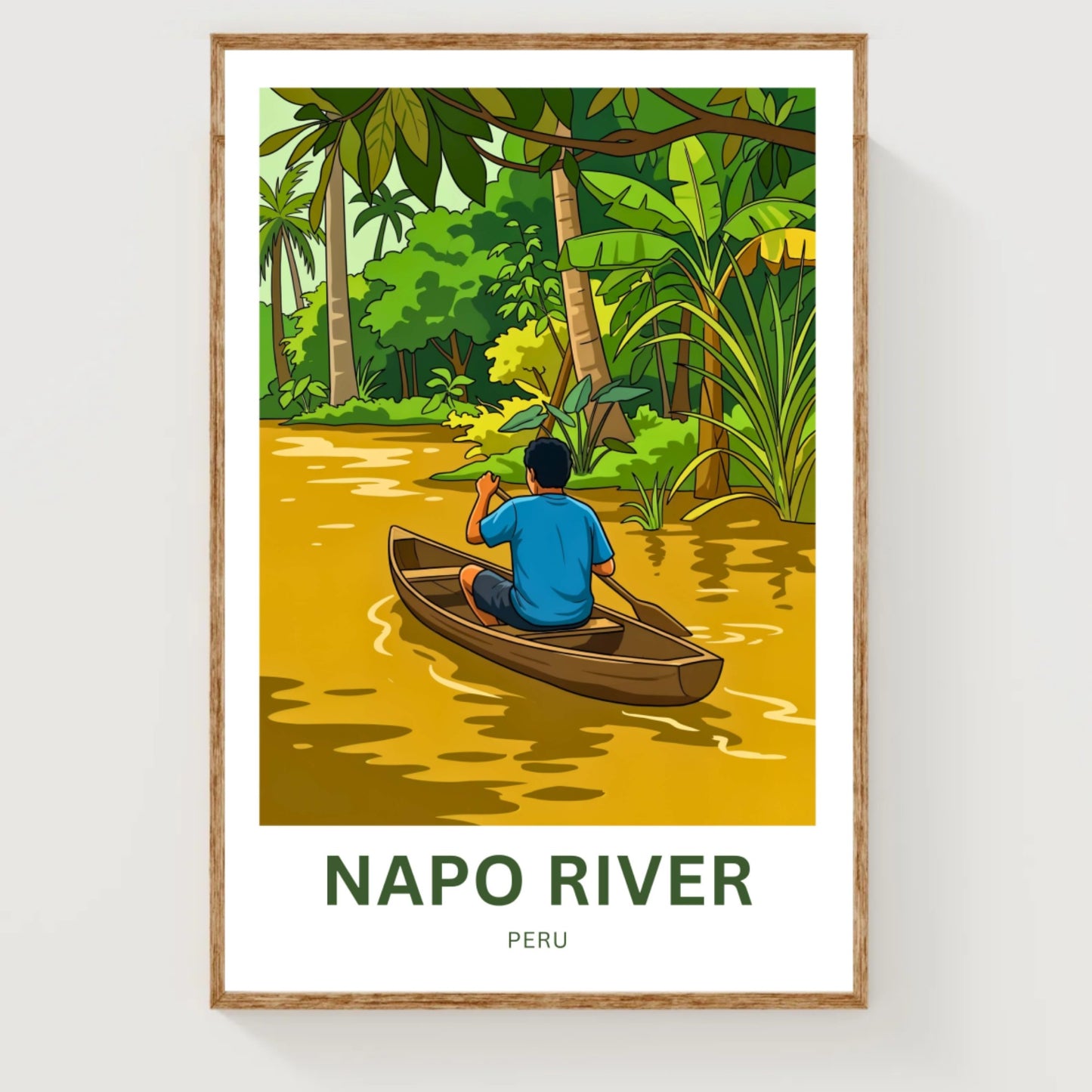 Napo River Travel Poster - Journey
