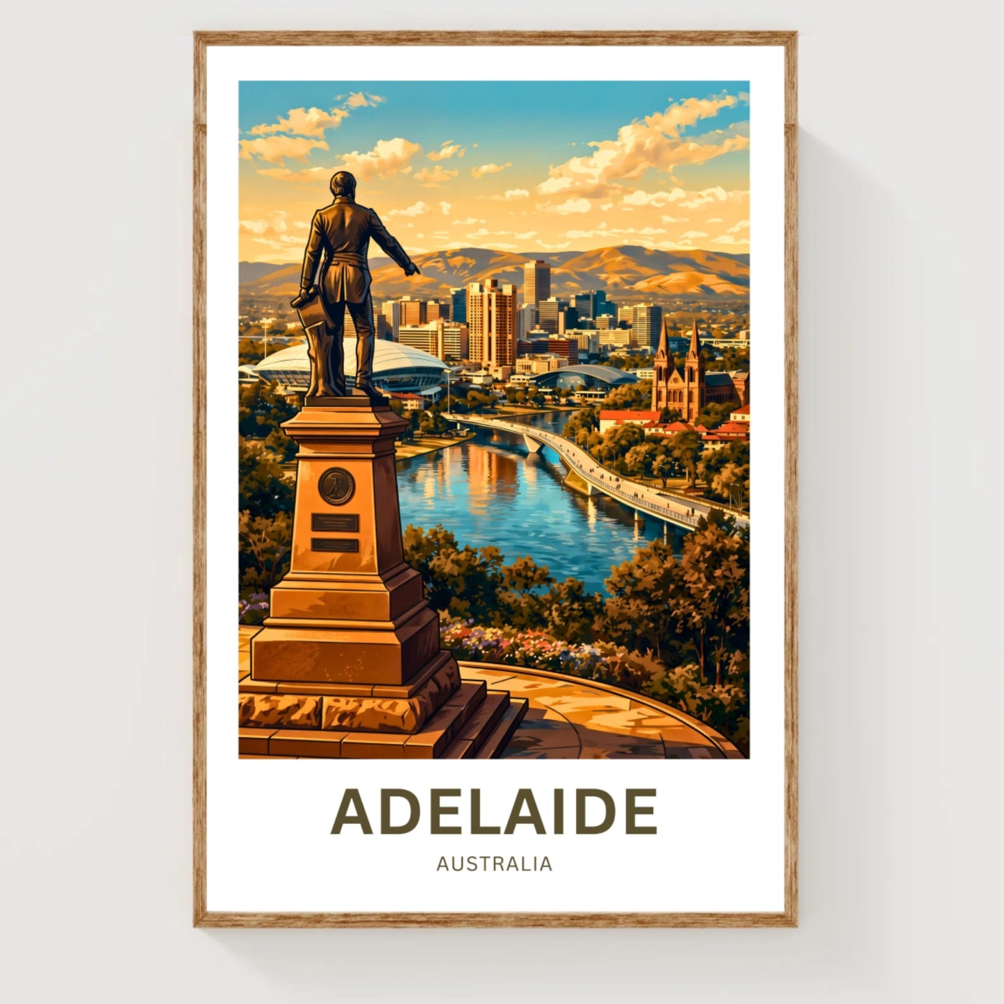 Adelaide Travel Print - Heart of South Australia