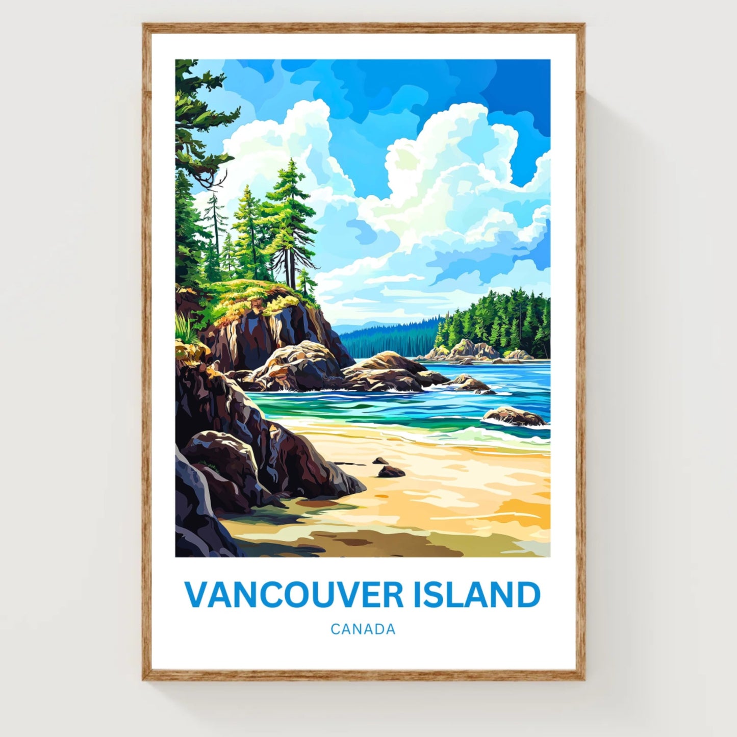 Vancouver Island Travel Poster - Wild Beauty Unfolded