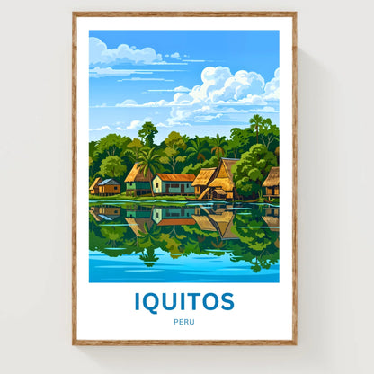 Iquitos Travel Poster - Peru