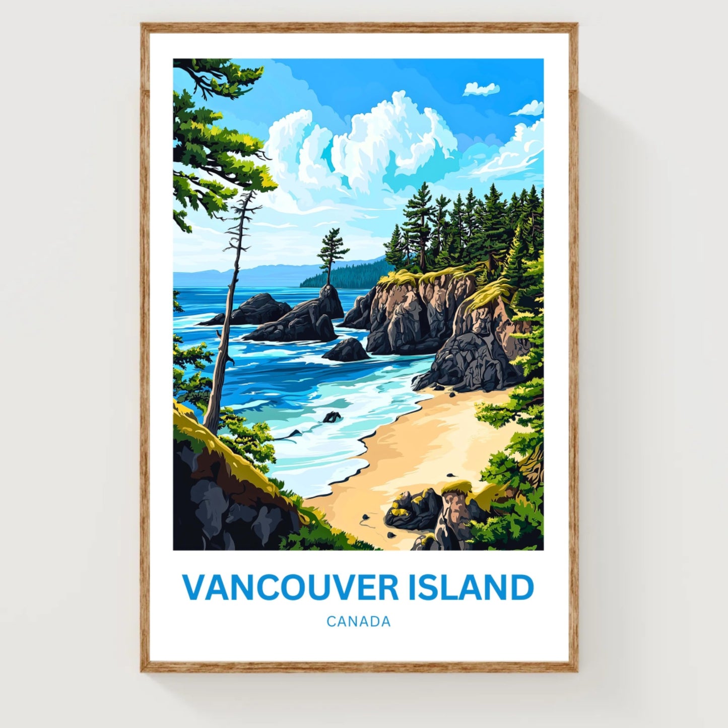 Vancouver Island Travel Poster - Where the Wild Still Lives