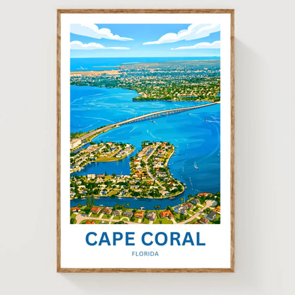 Cape Coral, Florida Travel Poster - Gateway