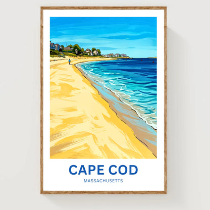 Cape Cod Travel Poster -  Summer by the Shore