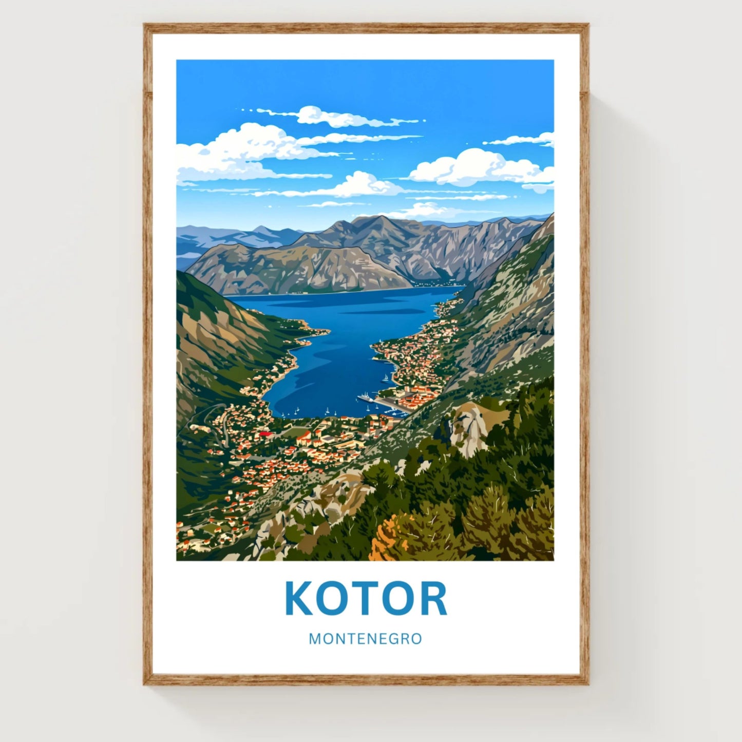 Kotor Travel Poster -   Montenegro’s Hidden Gem