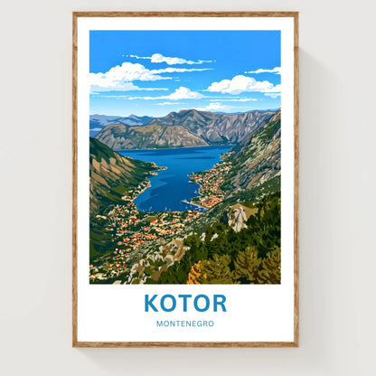 Kotor Travel Poster -   Montenegro’s Hidden Gem