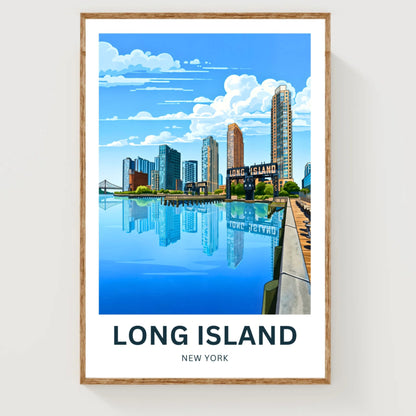 Long Island Travel Poster -  Skyline