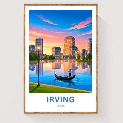 Las Colinas Irving, Texas Travel Poster