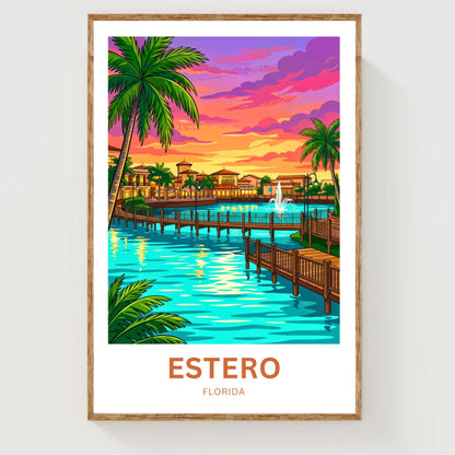 Estero Travel Poster - Florida