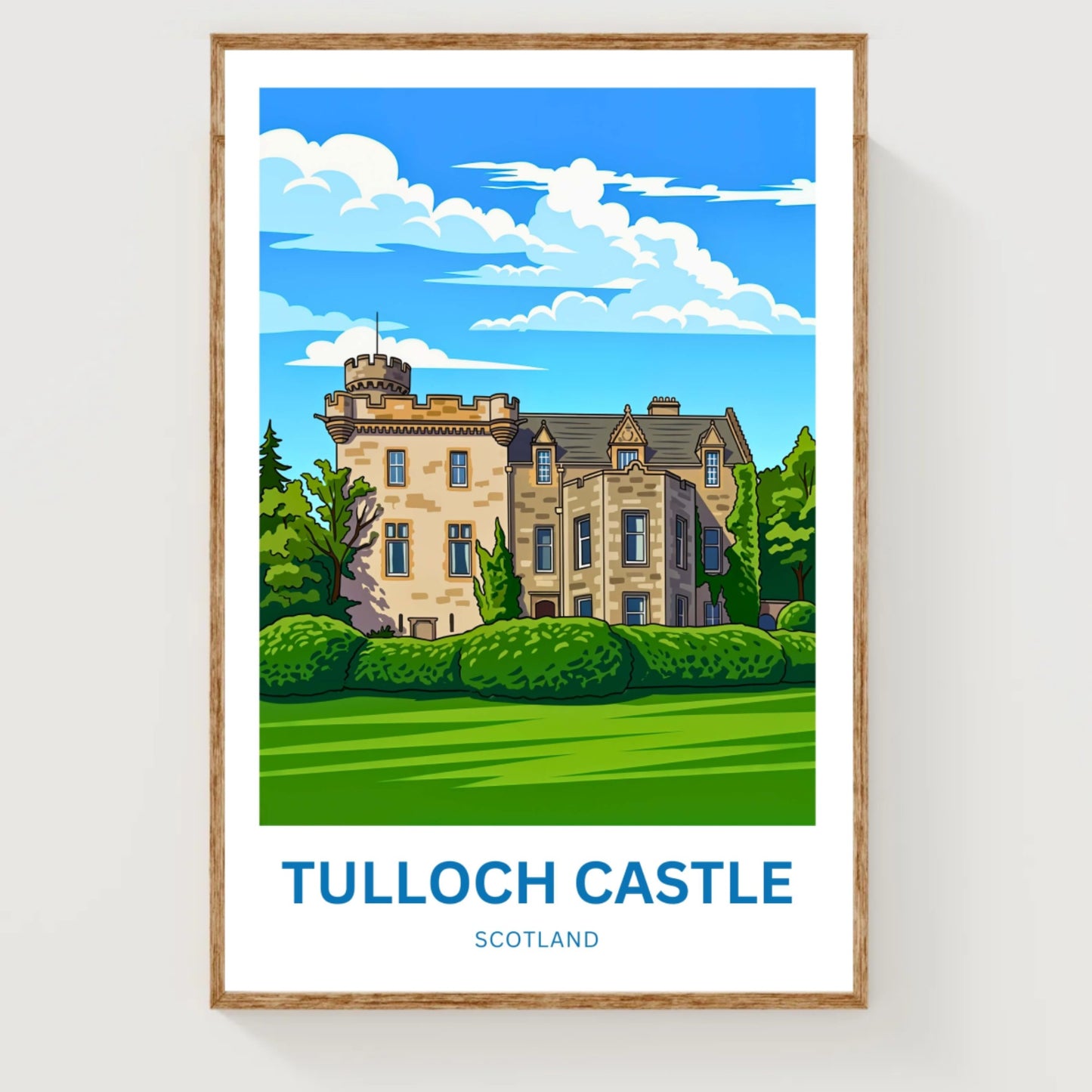 Tulloch Castle Travel Poster - Highlands