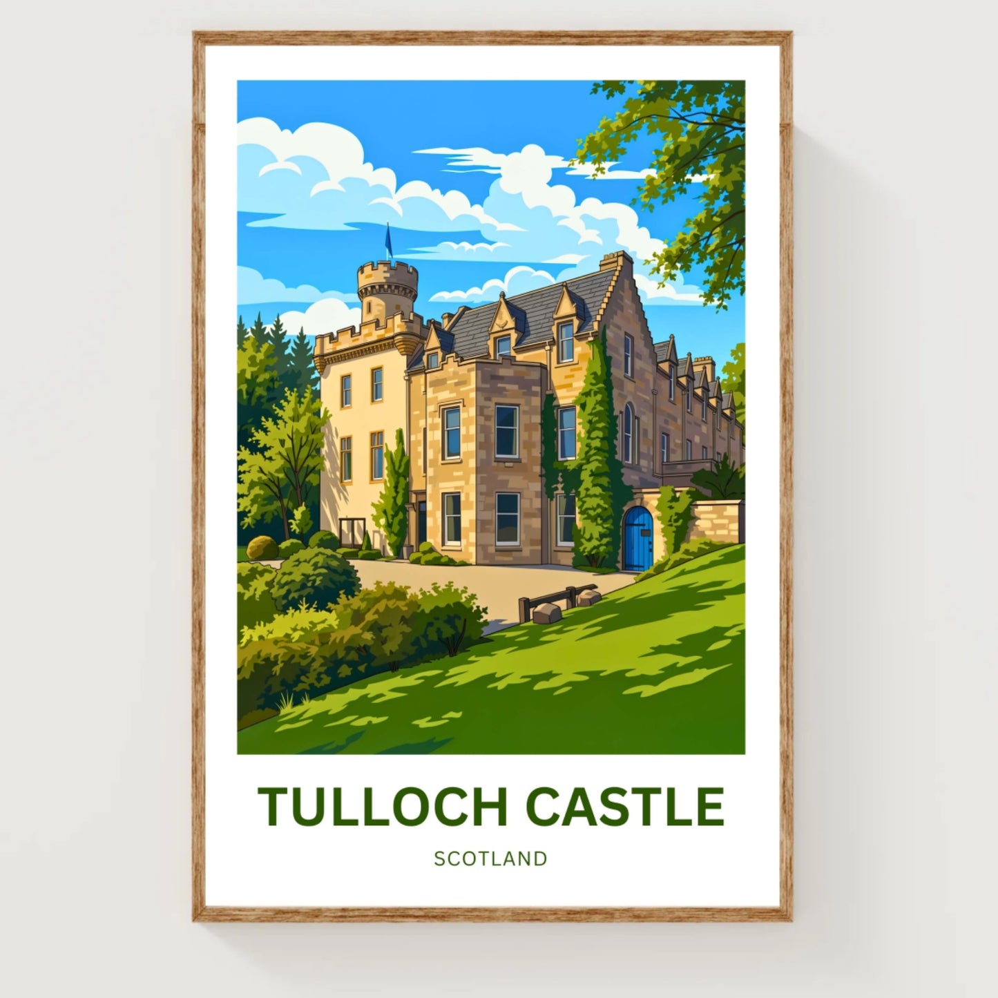 Tulloch Castle Travel Poster - Dingwall
