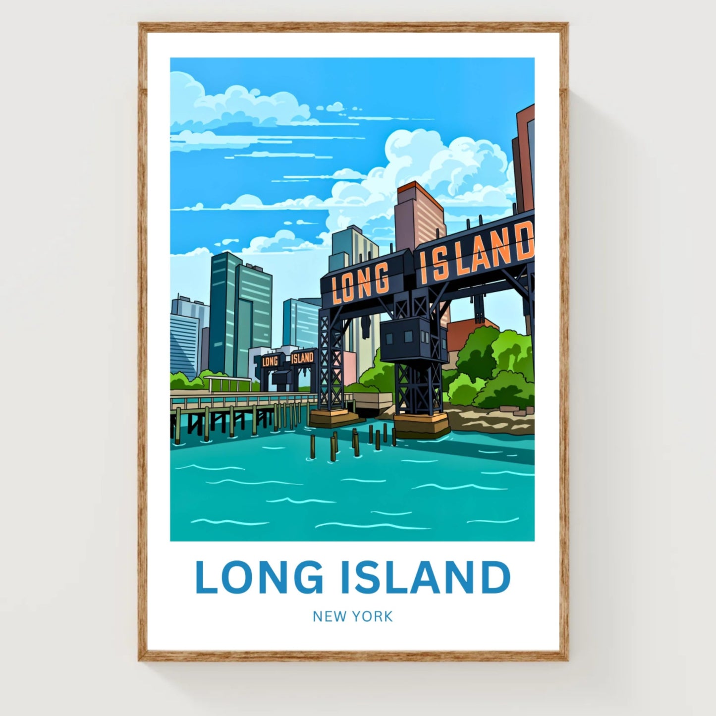 Long Island Travel Poster -  New York City