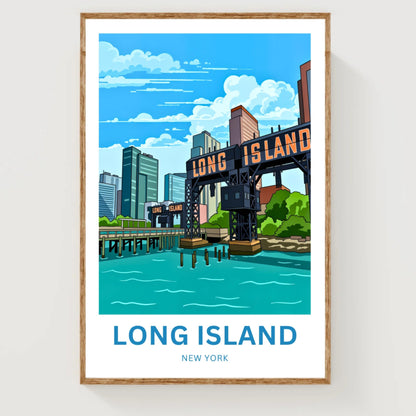 Long Island Travel Poster -  New York City