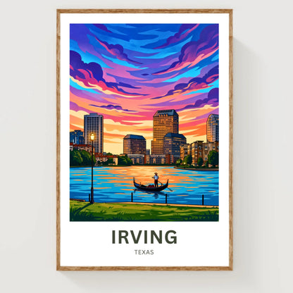 Las Colinas Irving, Texas Travel Poster - Dallas Metroplex