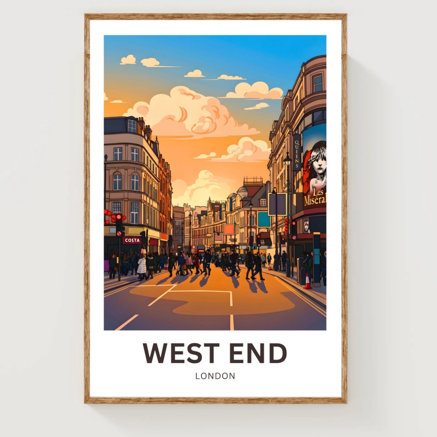 West End Travel Poster - Theatreland London