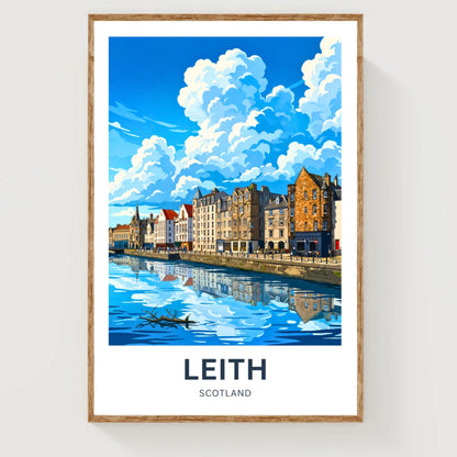 Leith Travel Poster - Vibrant Harbor