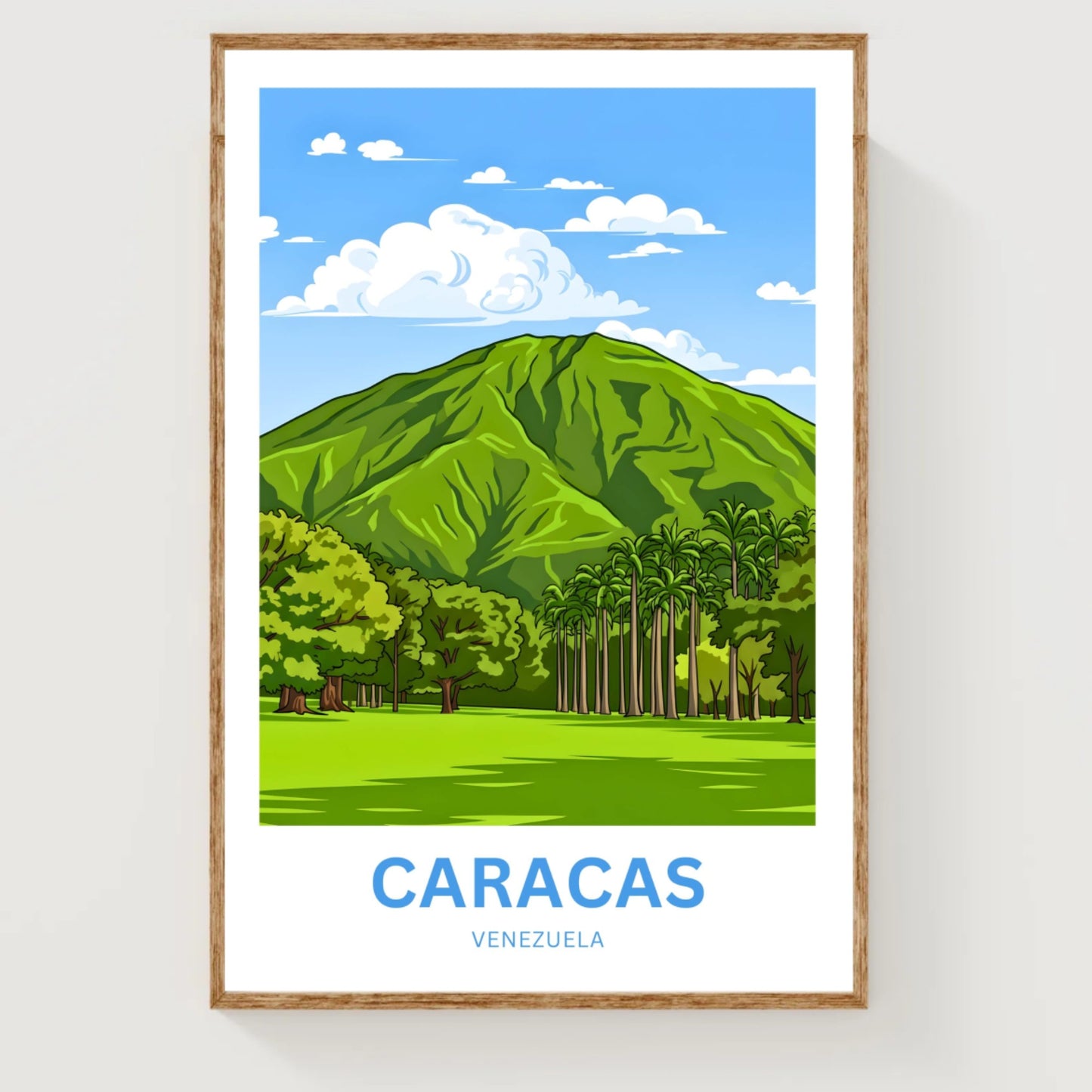 Caracas Travel Poster - Waraira Repano Overlook