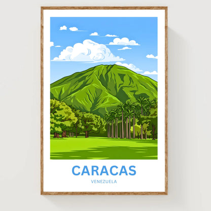 Caracas Travel Poster - Waraira Repano Overlook