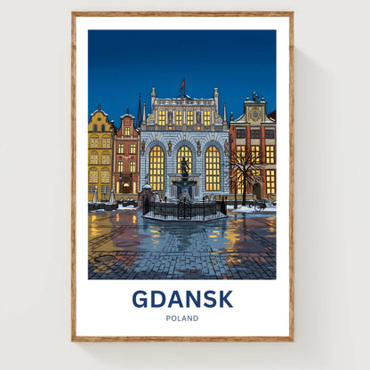 Gdańsk  Travel Poster - Poland