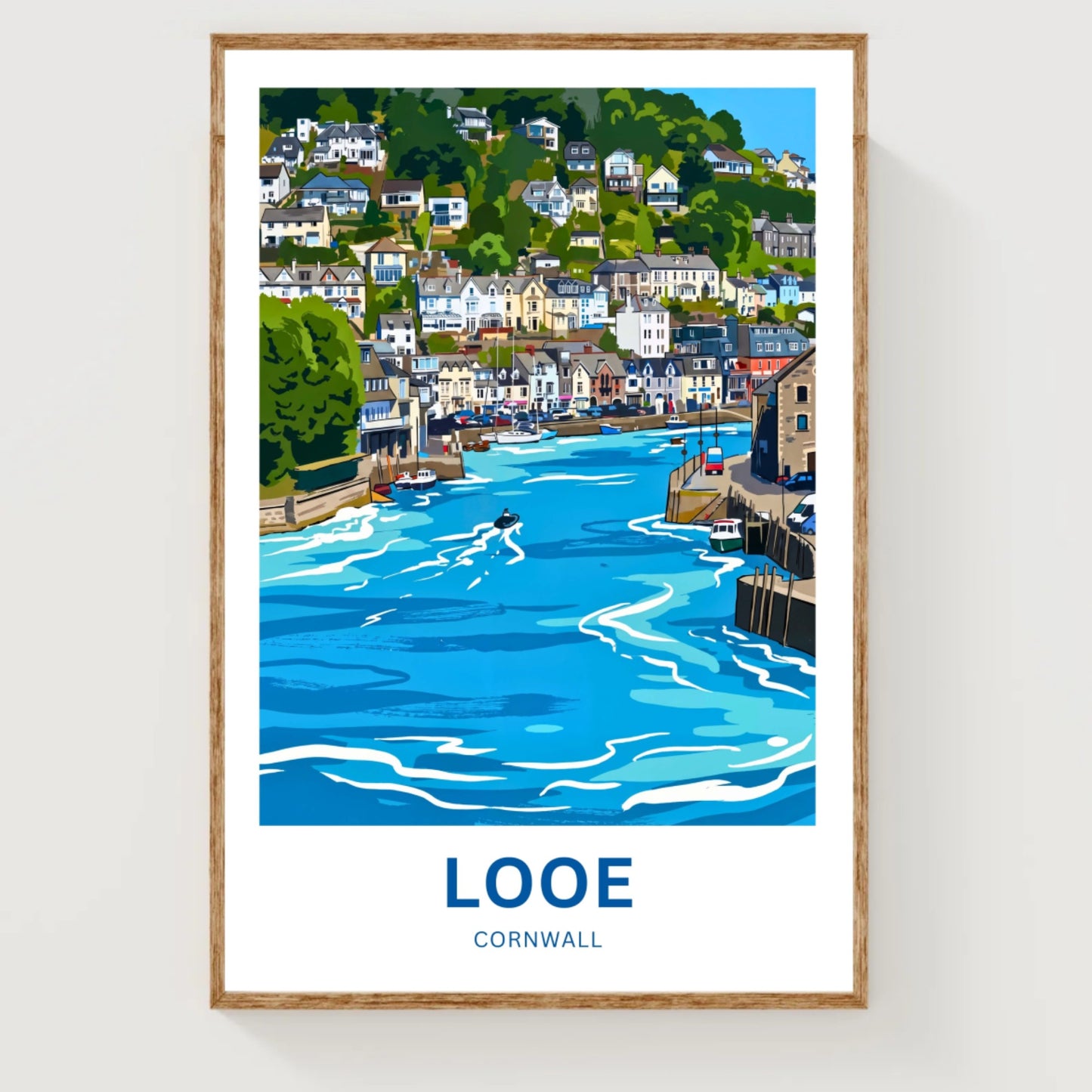 Looe, Cornwall Travel Poster