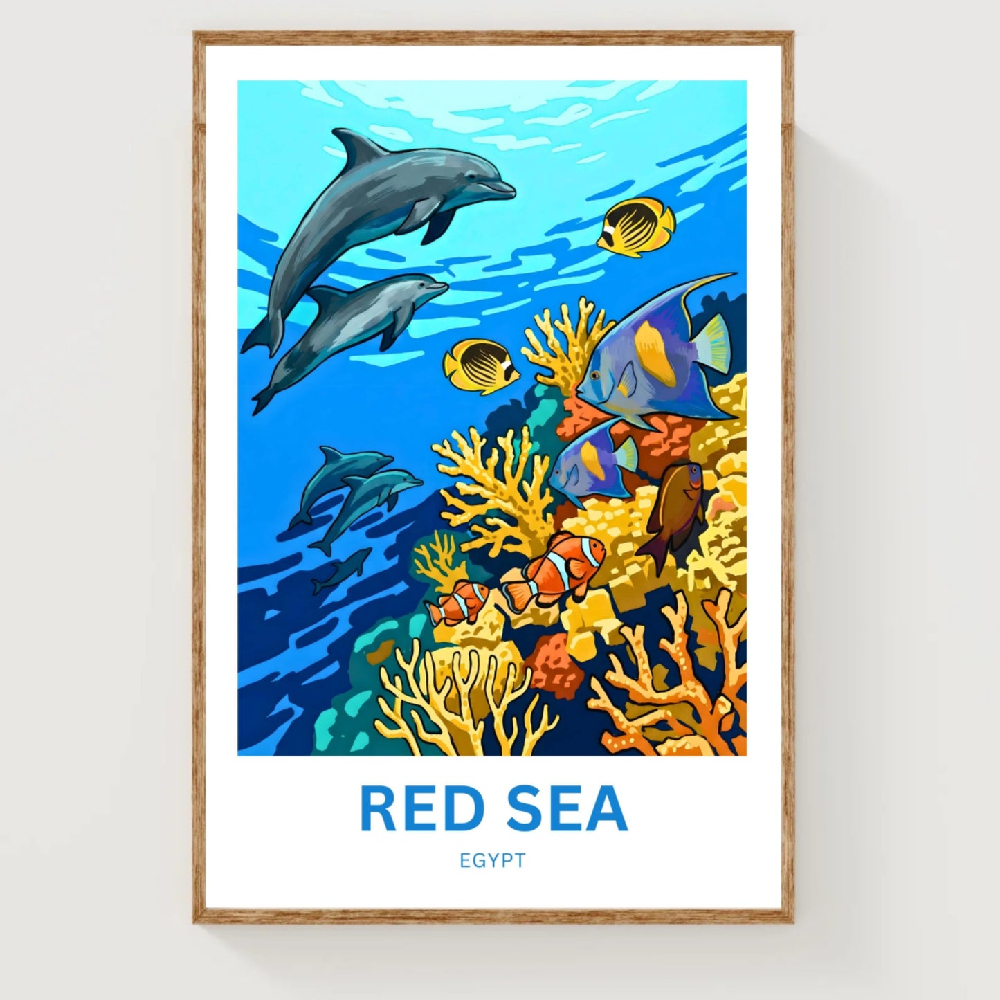 Red Sea Travel Poster - Beneath the Surface