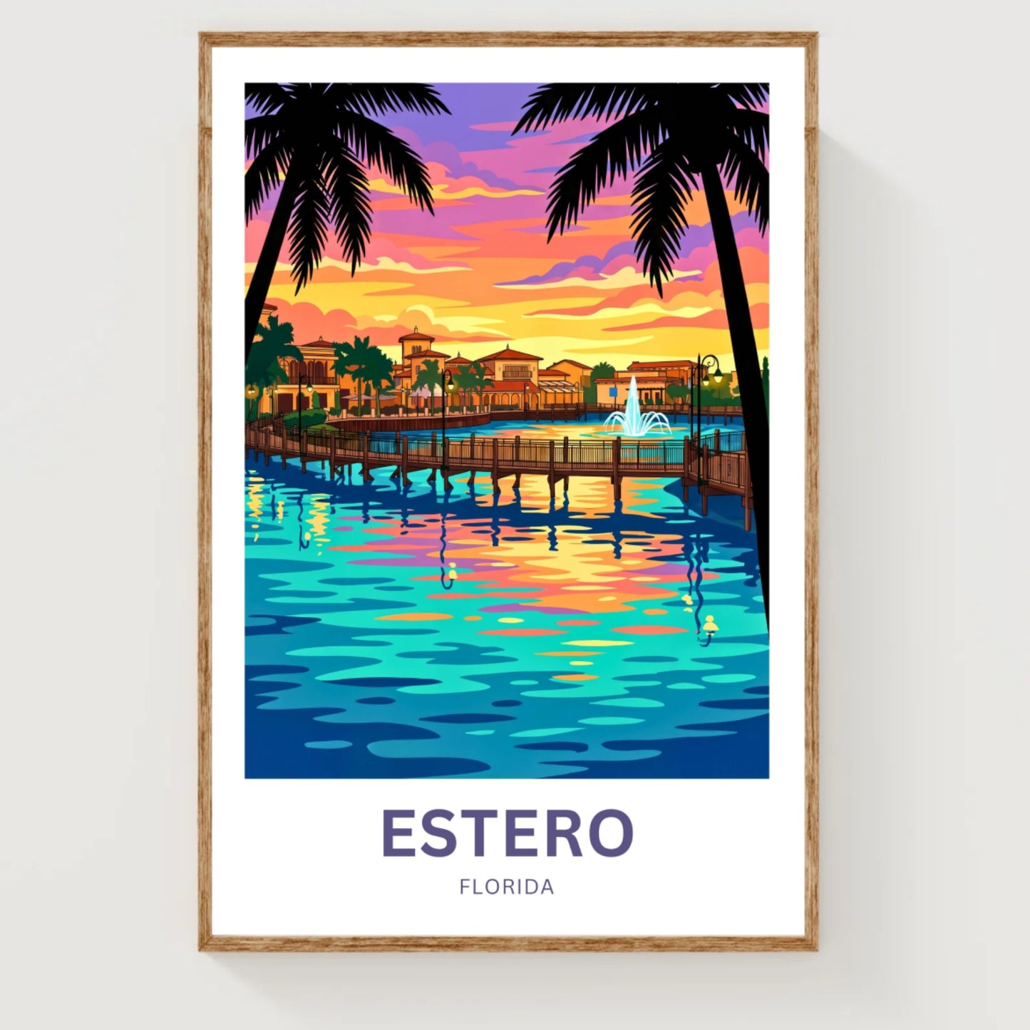 Estero Travel Poster - Coastal Living