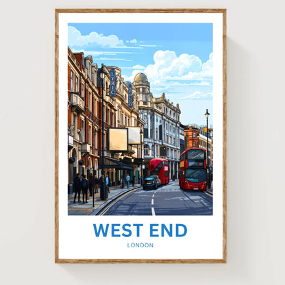 West End Theatre Travel Poster