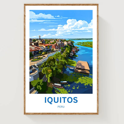 Iquitos Travel Poster -  Biodiversity and Culture