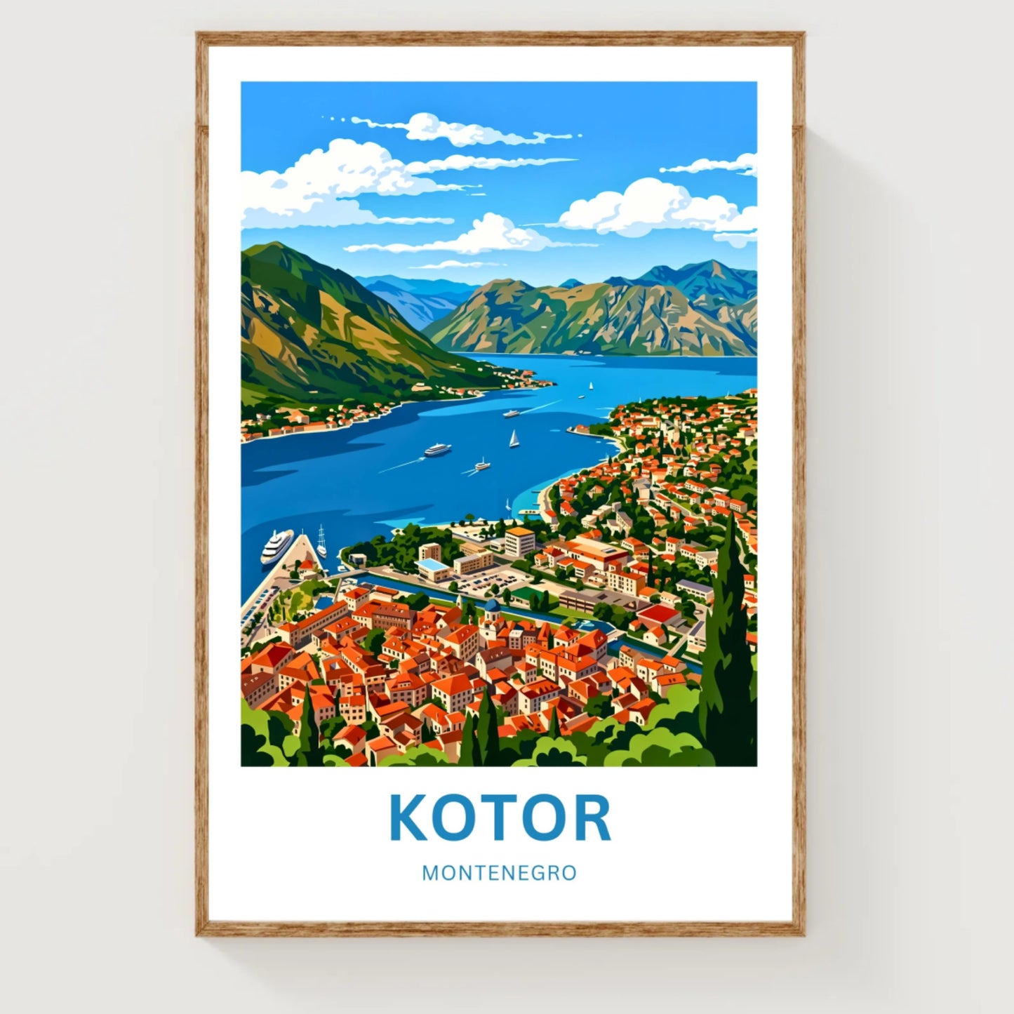 Kotor Travel Poster -   Adriatic Escape