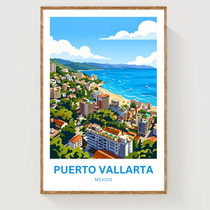 Puerto Vallarta  Travel Poster - Pacific Jewel