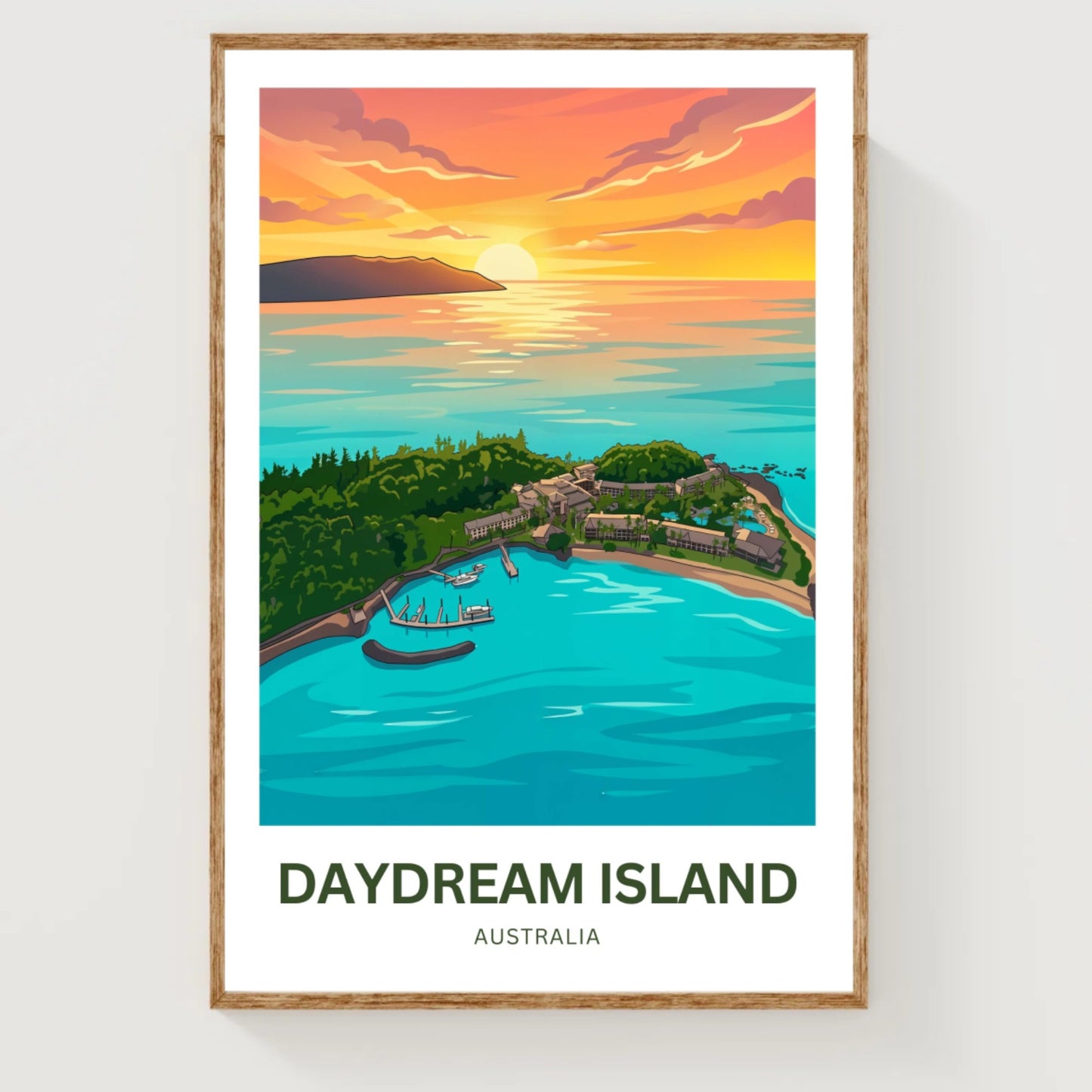 Daydream Island Travel Poster - Island Getaway