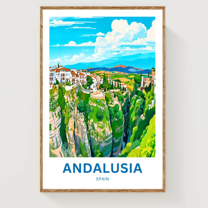 Andalusia Travel Poster - Olive Grove Lands