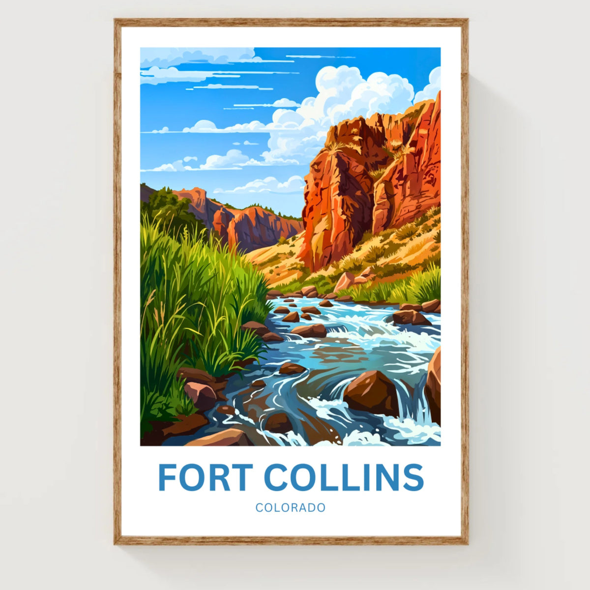 Fort Collins, Colorado Travel Poster