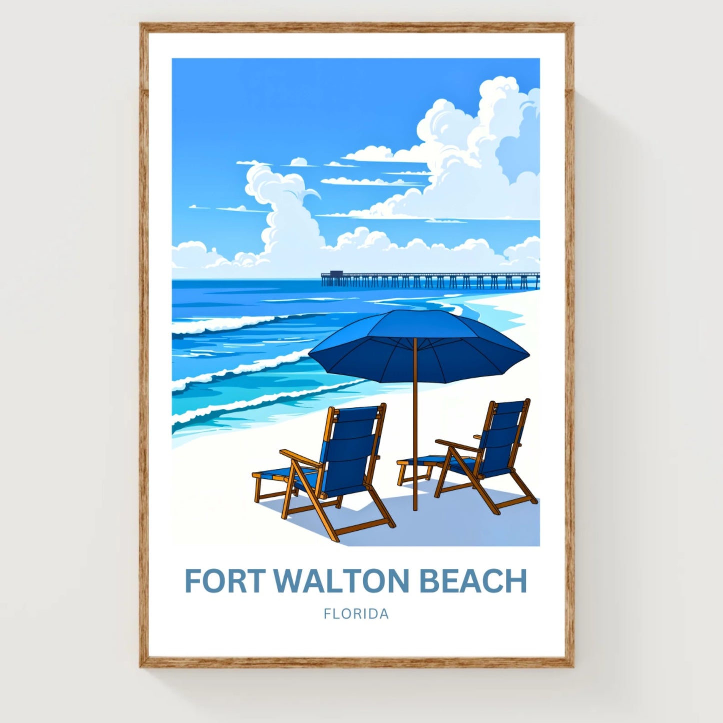 Fort Walton Beach Travel Poster - Florida