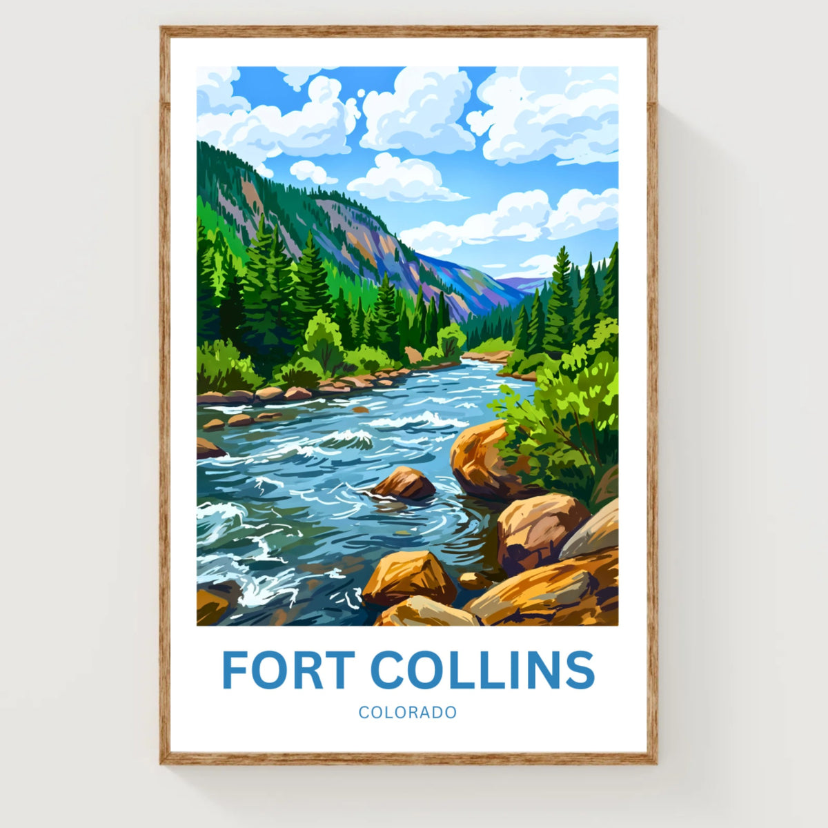 Fort Collins Travel Poster
